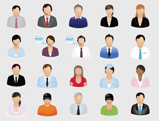 Business People Vector Icon Set