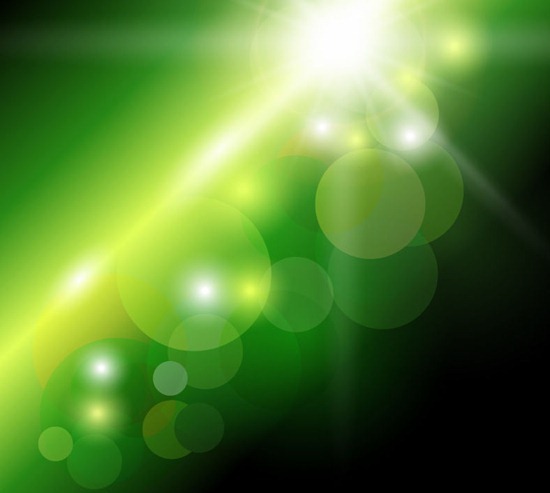 Abstract Green Bokeh Background