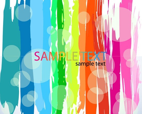 Abstract Rainbow Color Vector Background