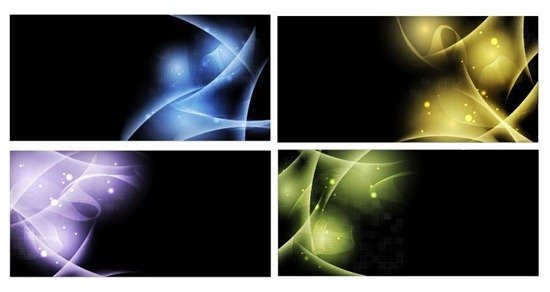 Abstract Light Vector Background Set