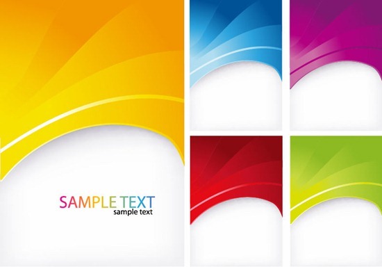 Abstact Colorful Background Vector Set