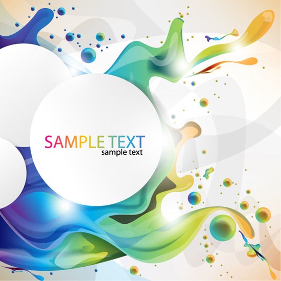 Colorful Paint Splashing Vector Art