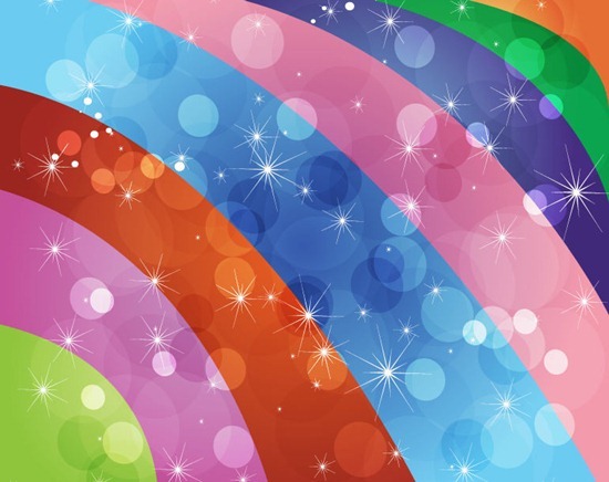 Rainbow Color Abstract Vector Background