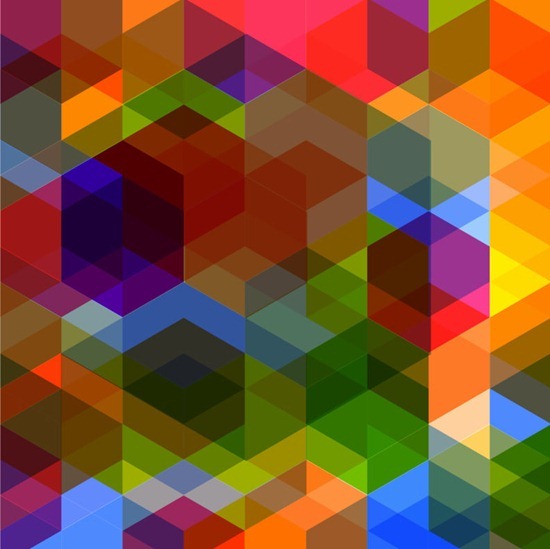 Abstract Colorful Rhombus Background Vector