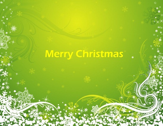 Abstract Green Christmas Background Vector Art