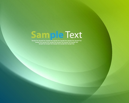 Abstract Green Wave Background Vector Graphic