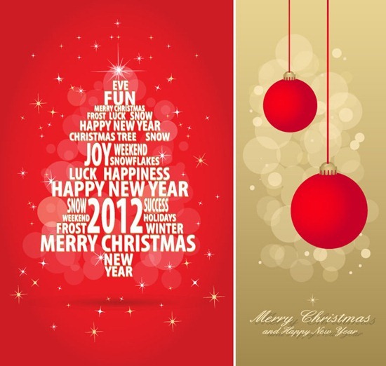 Christmas Greeting Card Vector Illustration