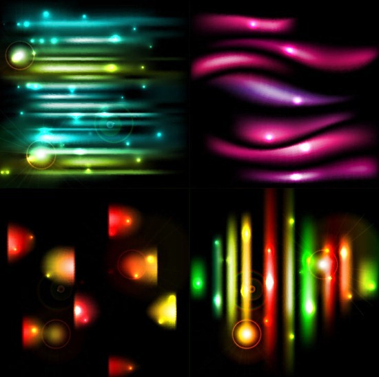 Light Effect Elements Vector Set