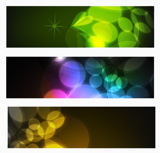 Abstract Light Vector Banners