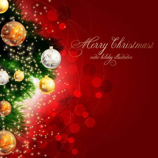 Christmas Background Vector Graphic