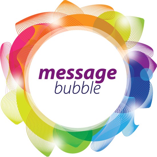 Colorful Message Bubble Vector Graphic