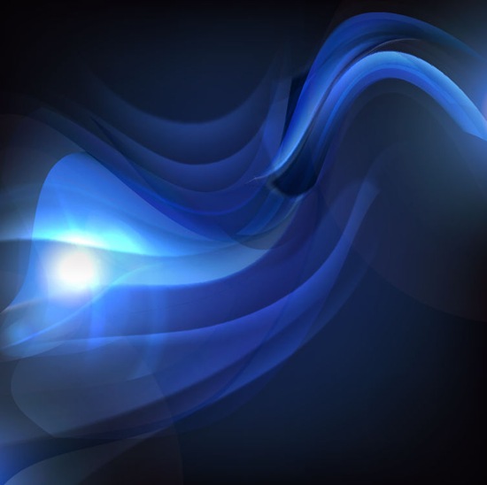 Abstract Blue Background with Waves