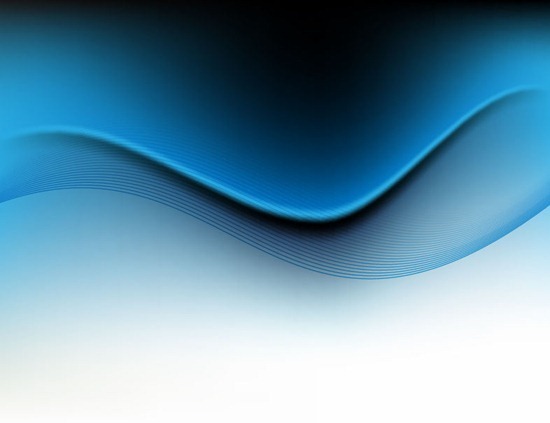 Abstract Blue Waves Vector Background