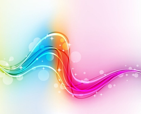 Abstract Colorful Wave Background Vector Graphic 