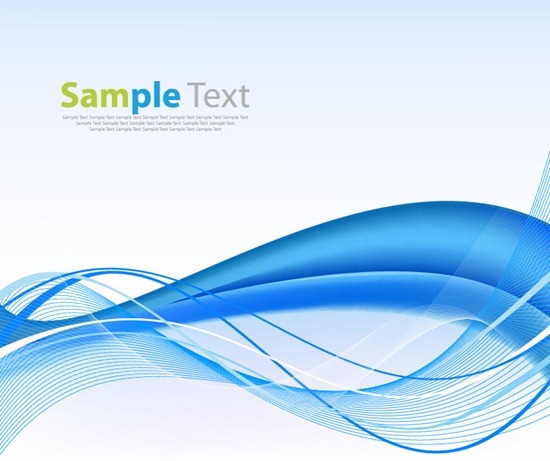 Abstract Wave Blue Background Vector