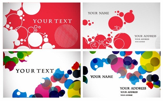 Business Card Template Vector Set