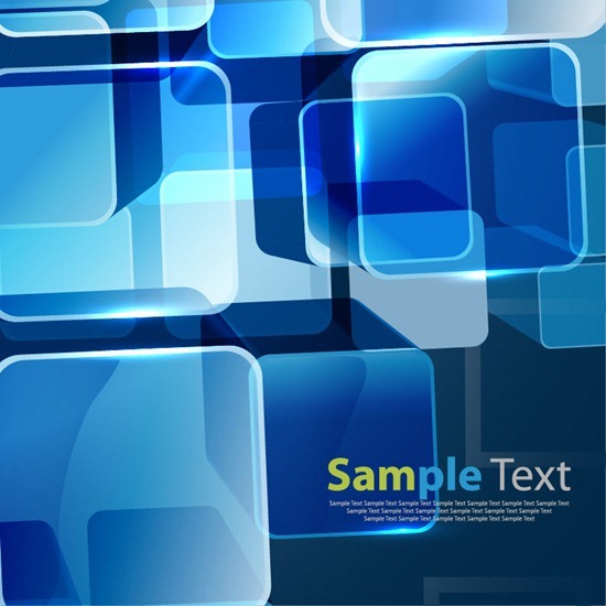 Vector Abstract Blue Background Art