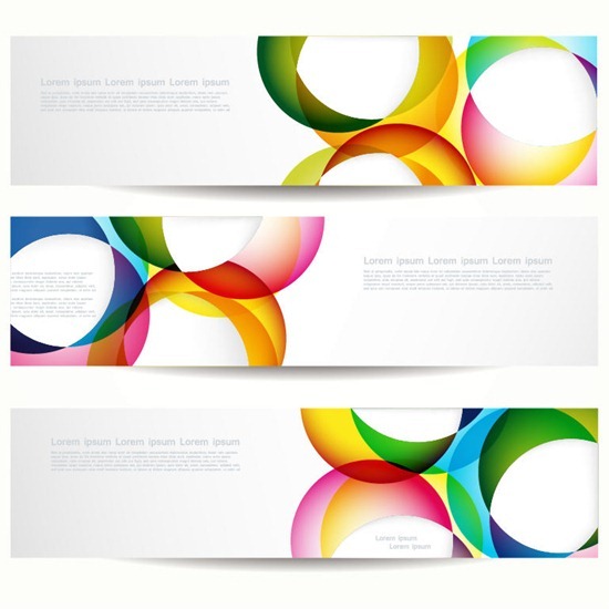 Abstract Colorful Banner Vector Art