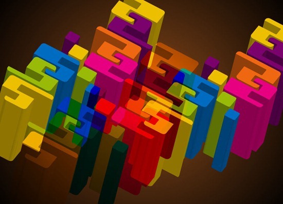 Colorful Abstract 3D Background