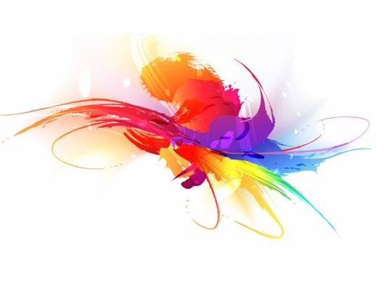 Abstract Colorful Splash Illustration