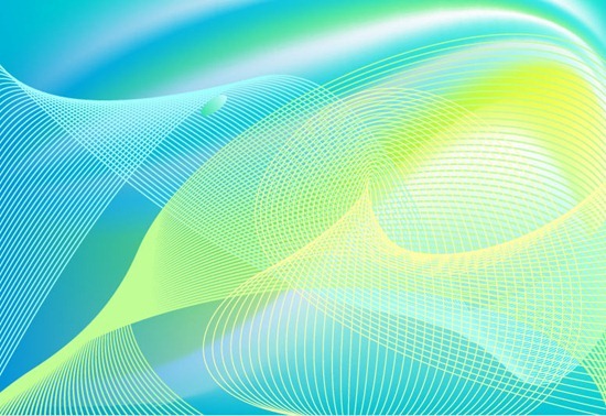 Colorful Smooth Light Lines Vector Art