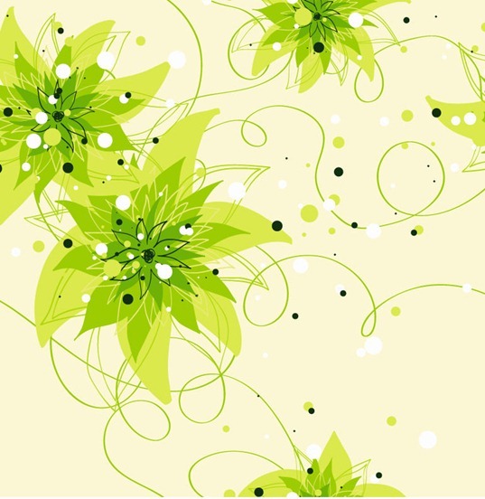 Flower Seamless Background Vector Art