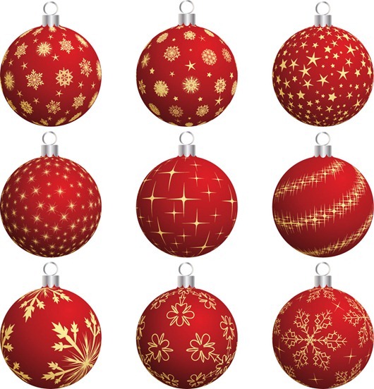 Christmas Balls Vector Set Christmas Balls Vector Set