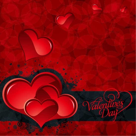 Valentine's Day Wedding Vector Background