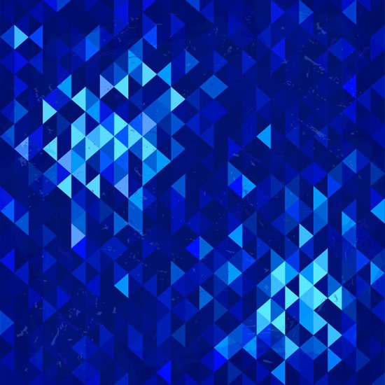 Abstract Blue Mosaics Design Background Vector Illustration